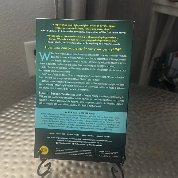 Barnes & Noble - My Name Was Eden - Green and Blue Cover - Picture 3 of 3